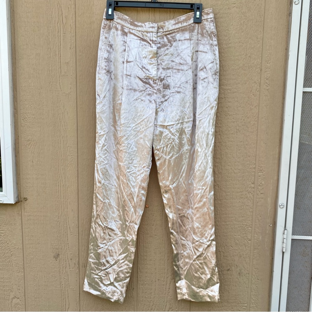 HABITUAL Champagne Velvet Pants